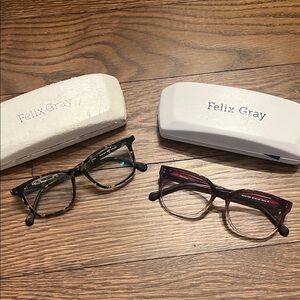 Felix Gray blue light Glasses - Tortoise and Burgundy